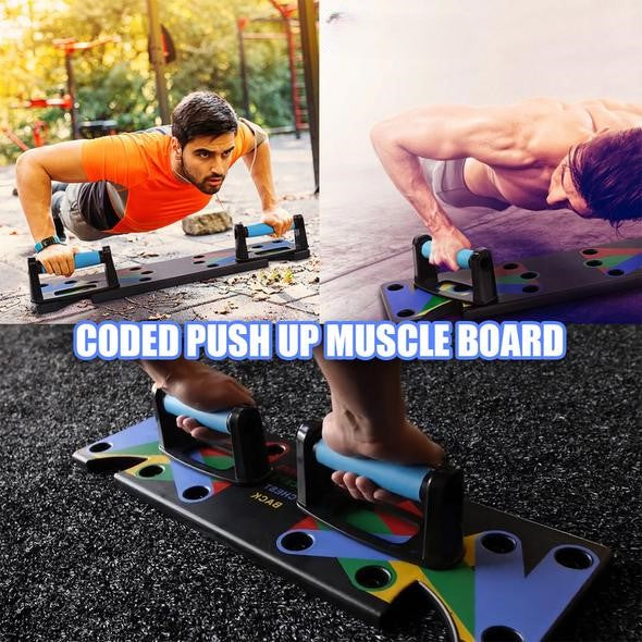 Coded Push Up Board – Color-Guided Chest, Shoulder & Tricep Trainer