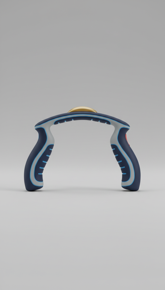 Ergonomic resistance band with reinforced handles