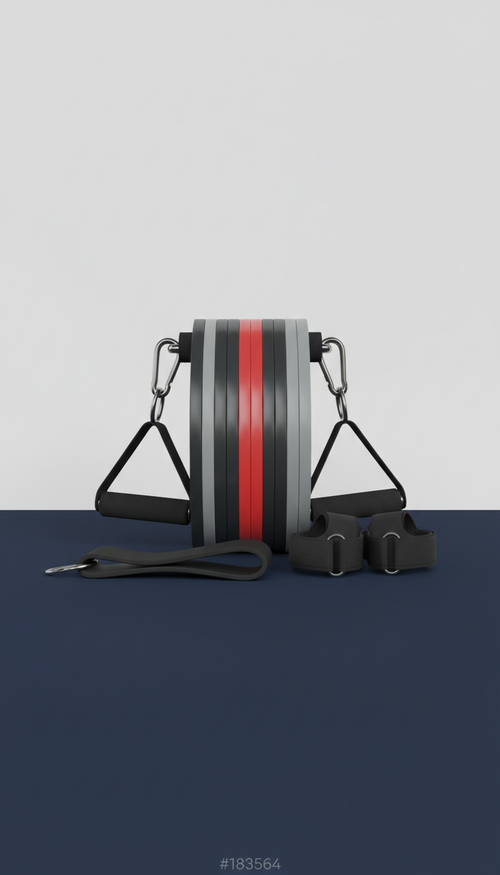 Adjustable Steel Grey Resistance Bands Set